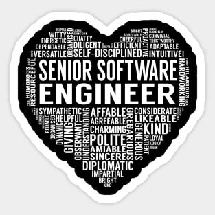 Senior Software Engineer Heart Sticker